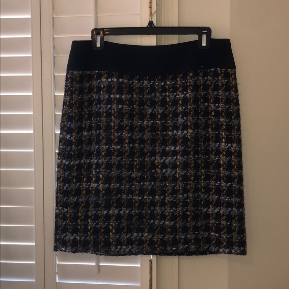 Etcetera short wool skirt